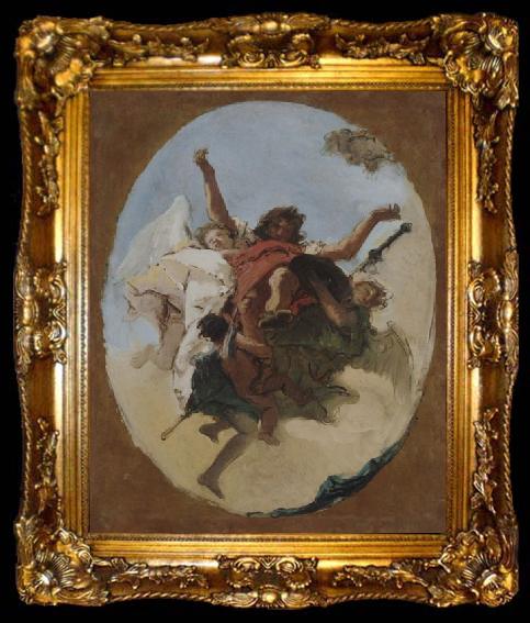 framed  Giovanni Battista Tiepolo The Apotheosis of Saint Roch, ta009-2